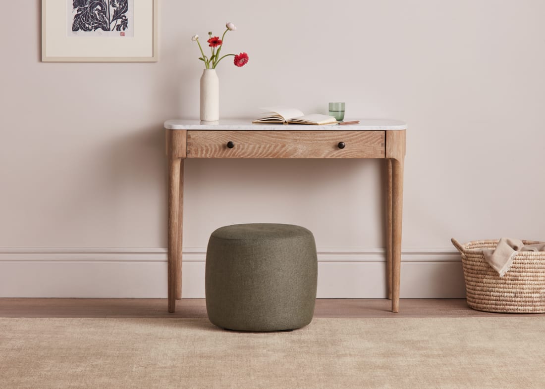 Marmo Desk in Whitewashed Oak