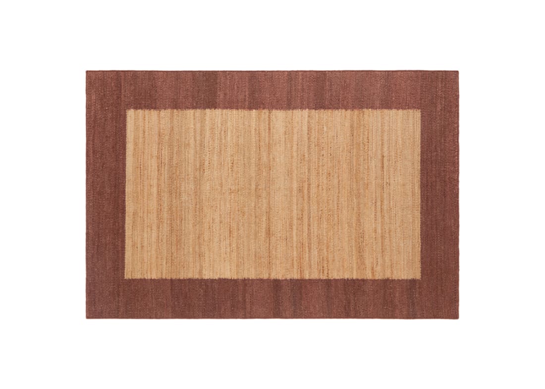 Bordy Edge Jute Rug 200 X 300 cm in Brown