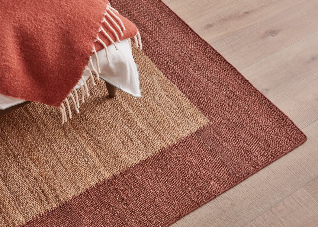 Bordy Edge Jute Rug 200 X 300 cm in Brown
