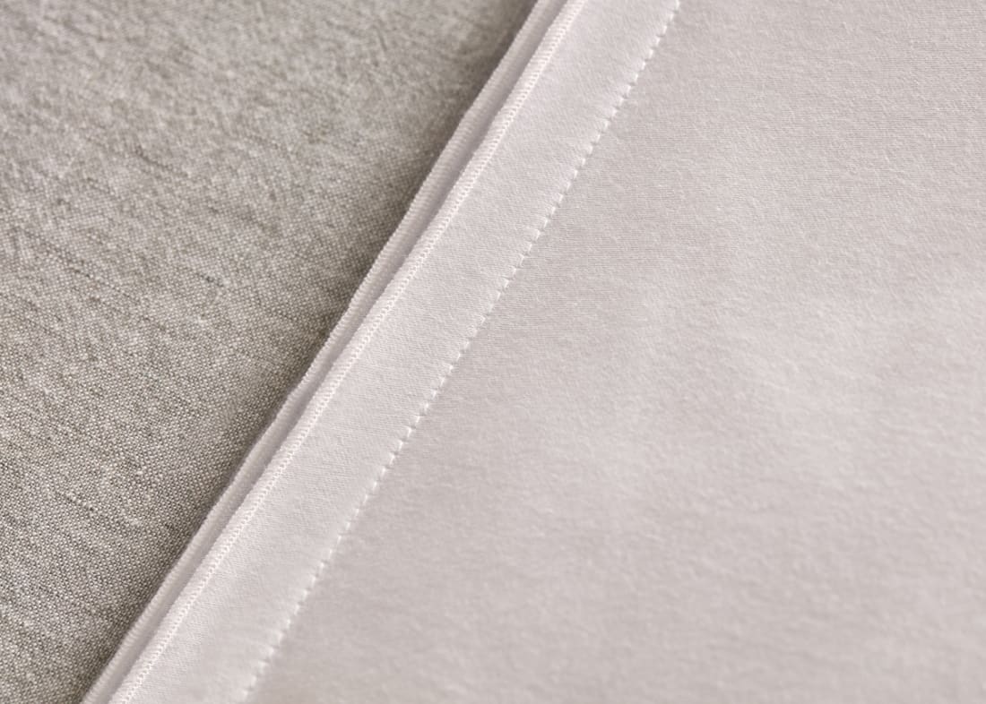Twin Trim Classy Cotton Duvet Cover Superking in Icing Sugar