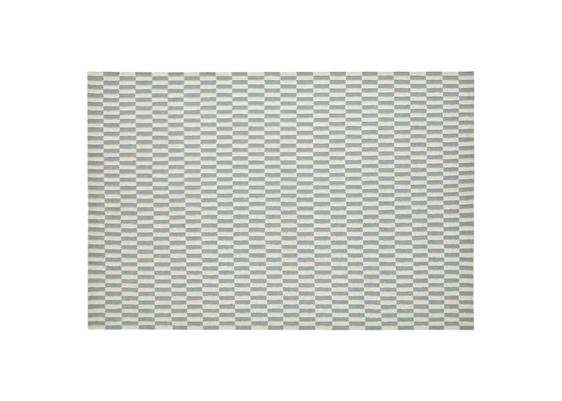 Jengy Wool Rug - 140cm x 200cm - Pale Blue and Chalk