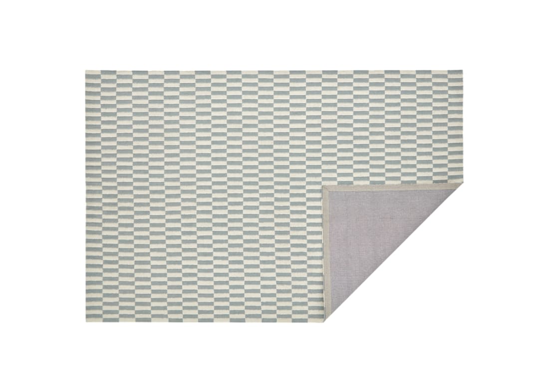 Jengy Wool Rug - 140cm x 200cm - Pale Blue and Chalk