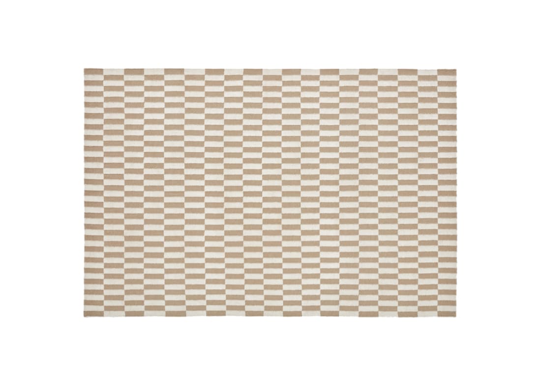 Jengy Wool Rug - 200cm x 300cm - Taupe and Chalk