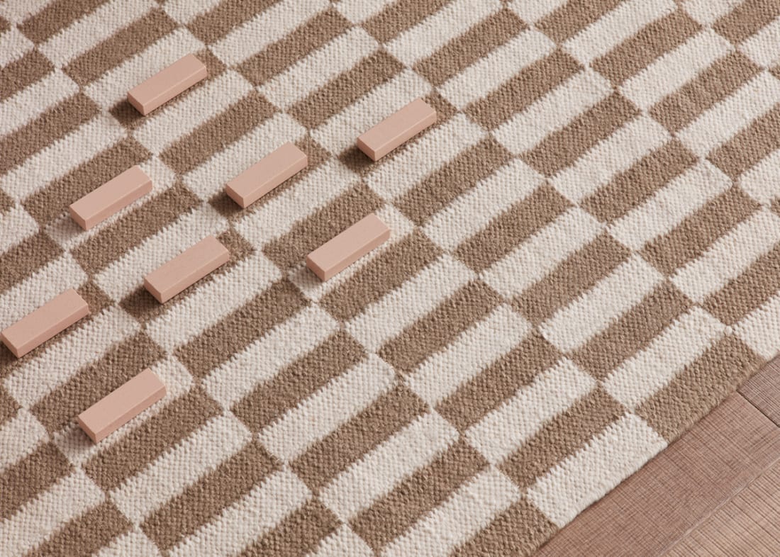 Jengy Wool Rug - 200cm x 300cm - Taupe and Chalk
