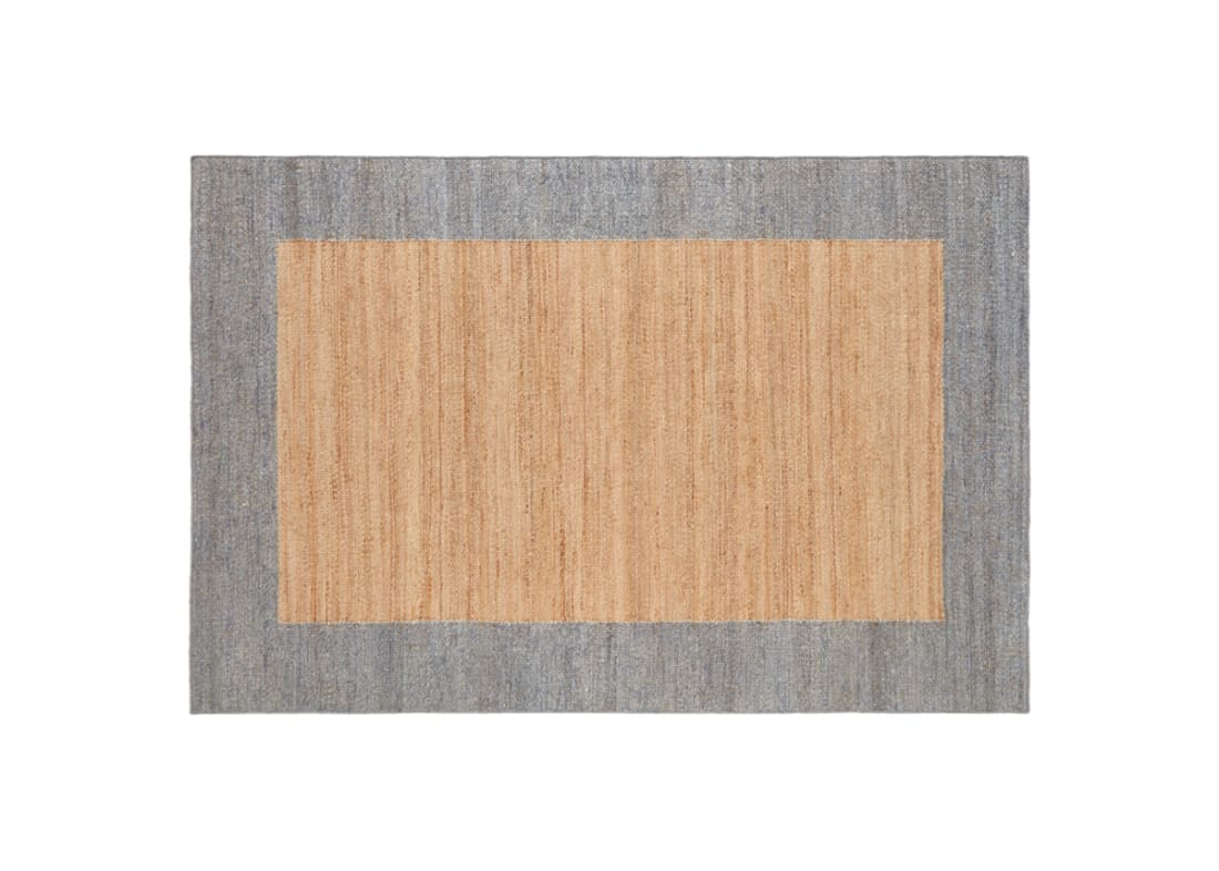 Bordy Edge Jute Rug 200 X 300 cm in Blue