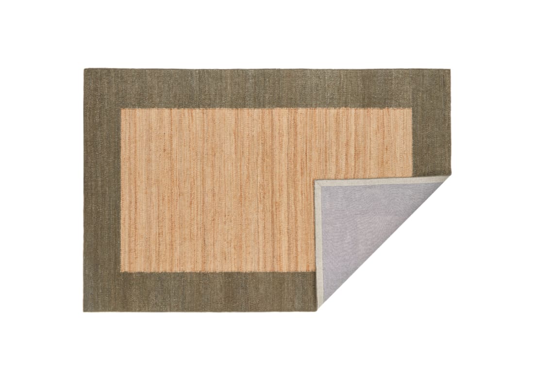 Bordy Edge Jute Rug 200 X 300 cm in Green