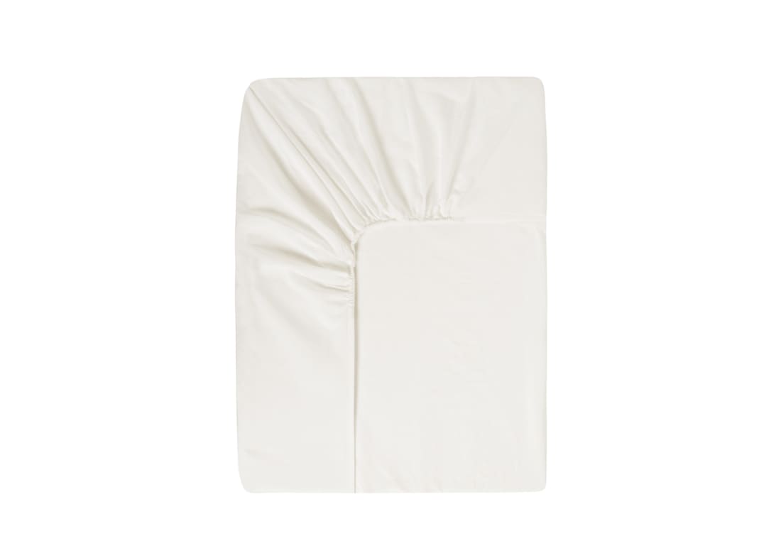 Easy Cotton Fitted Sheet Superking in Oat Milk