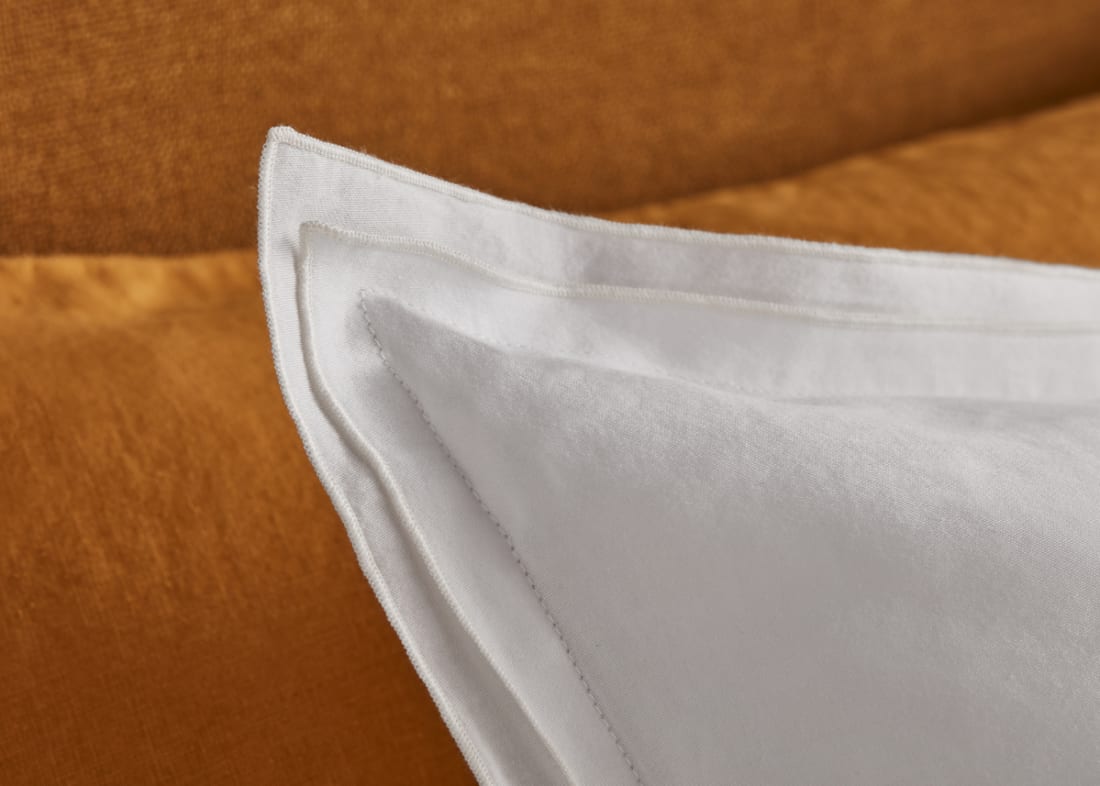 Twin Trim Classy Cotton Set of 2 Pillowcase - Standard - Icing Sugar