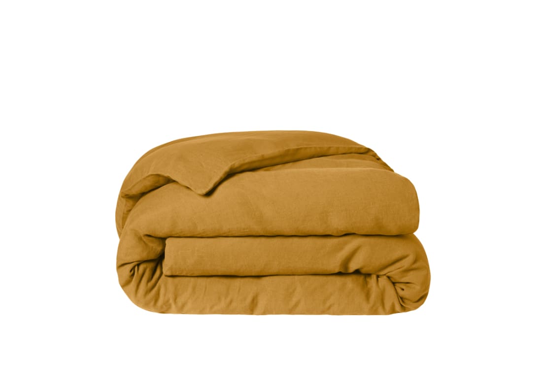 Lazy Linen Duvet Cover - Superking - Butterscotch
