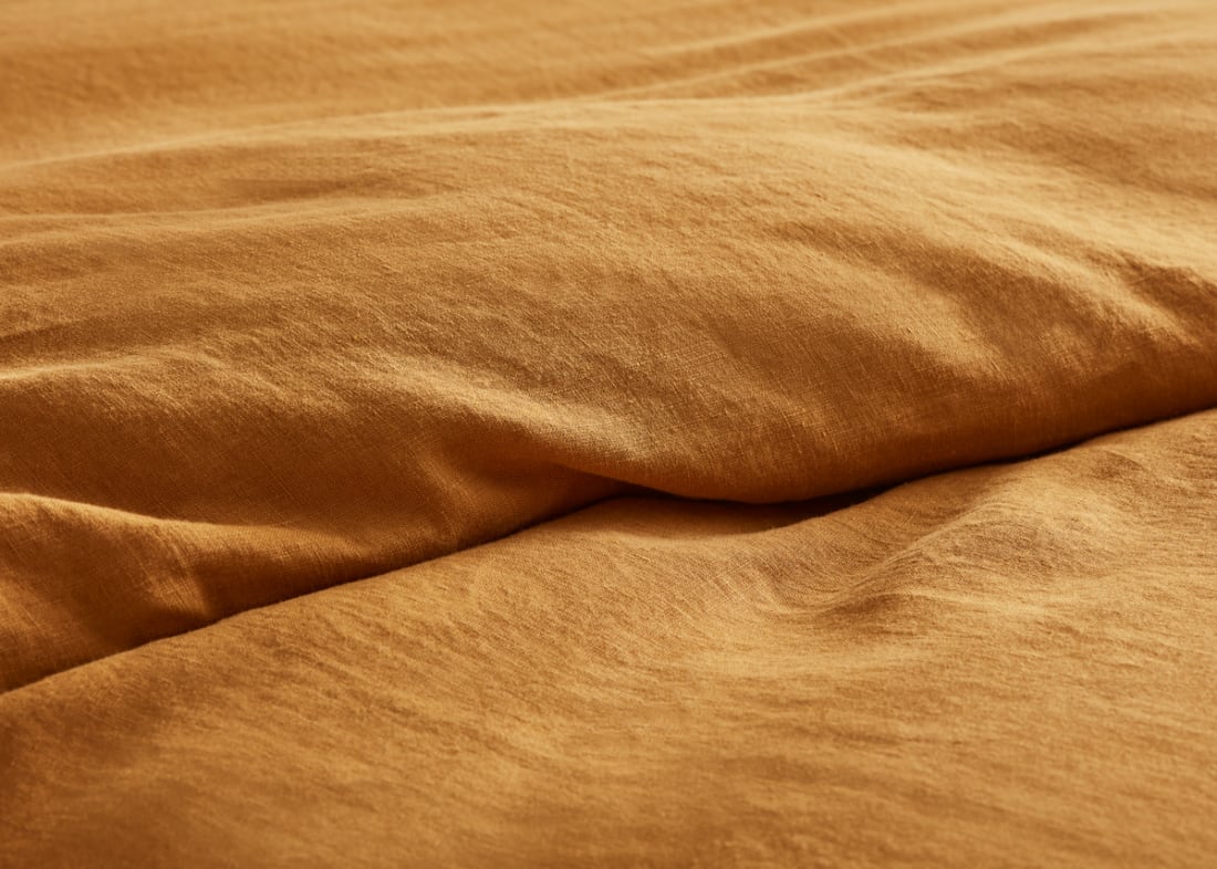 Lazy Linen Duvet Cover - Superking - Butterscotch