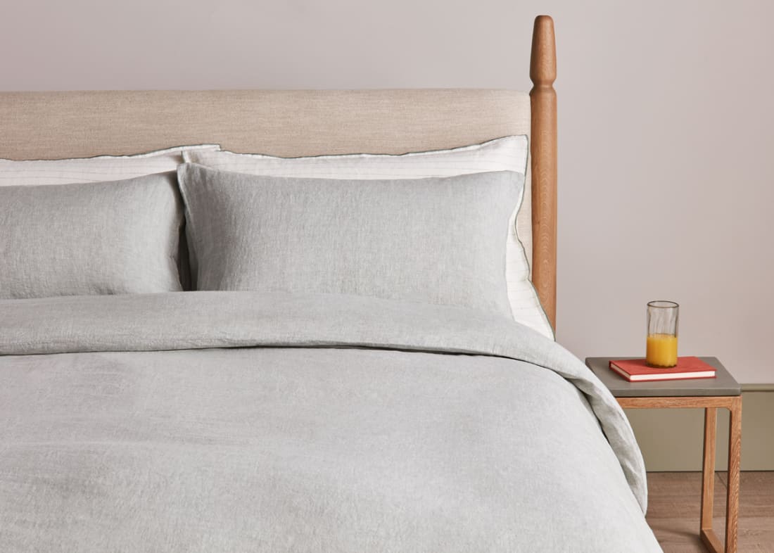 Lazy Linen Duvet Cover - Superking - Duck Pond Teal Marle