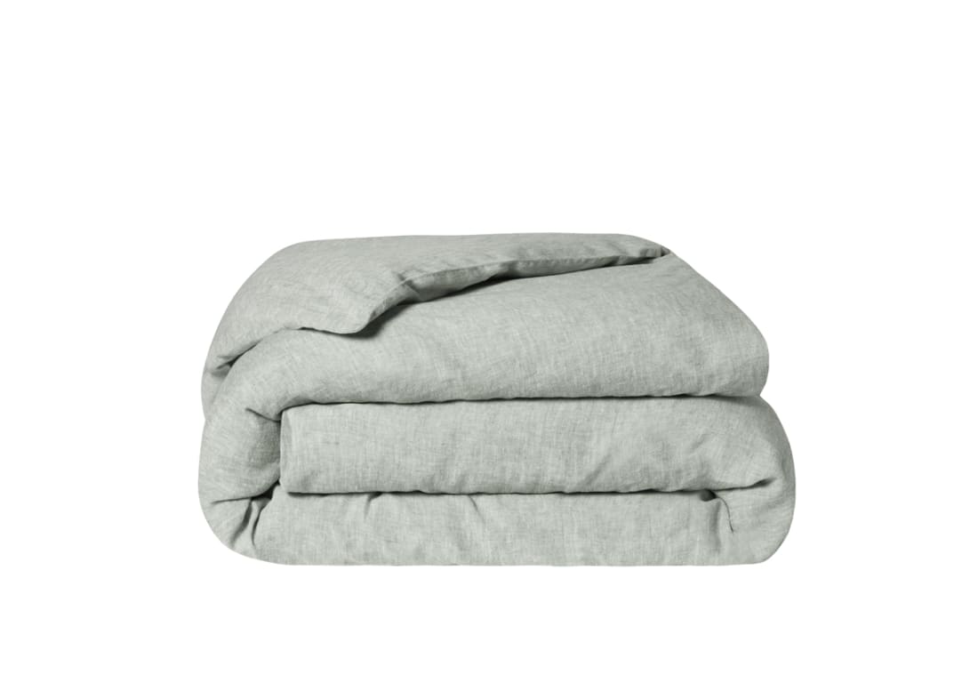 Lazy Linen Duvet Cover - Superking - Duck Pond Teal Marle