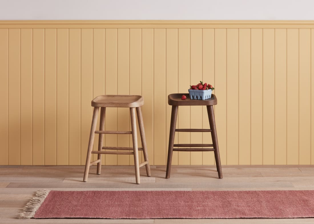 Bumble Kitchen Stool in Dark Oak