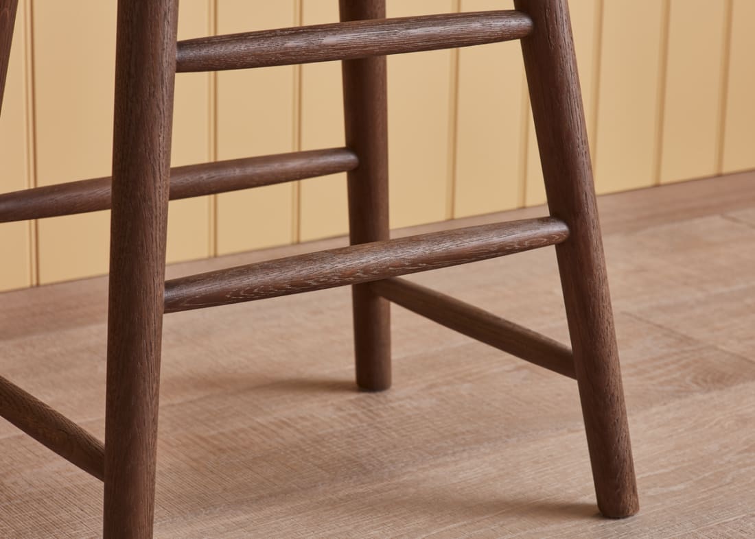 Bumble Kitchen Stool in Dark Oak
