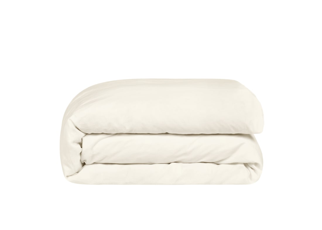 Classy Cotton Duvet Cover Double in Oat Milk