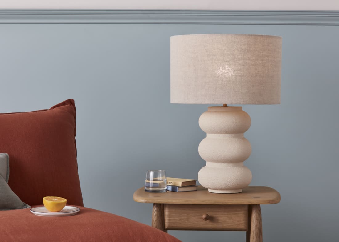Triple Scoop Ceramic Lamp - Large - Sandcastle Beige