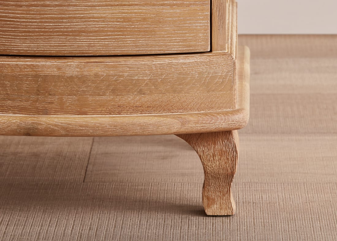 Bastille Side Table in Whitewashed Oak