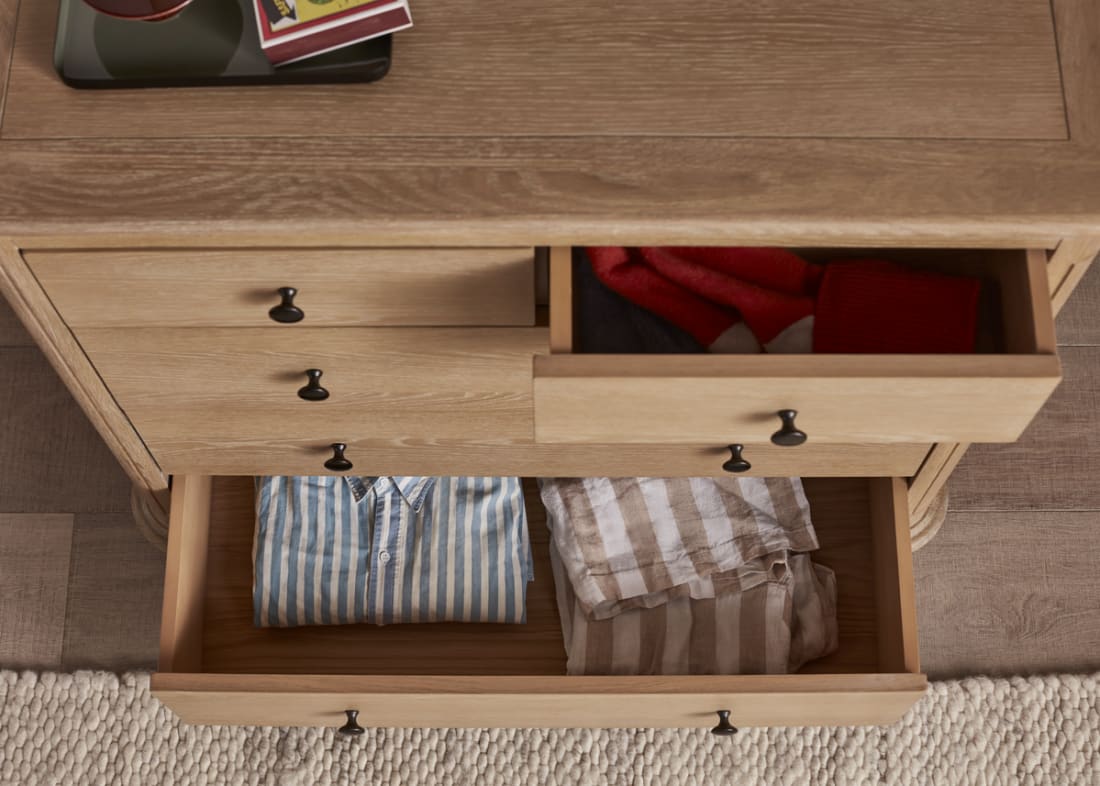 Elodie Chest of Drawers in Whitewashed Oak