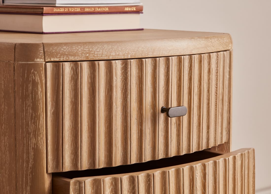 Heyday Side Table in Whitewashed Oak