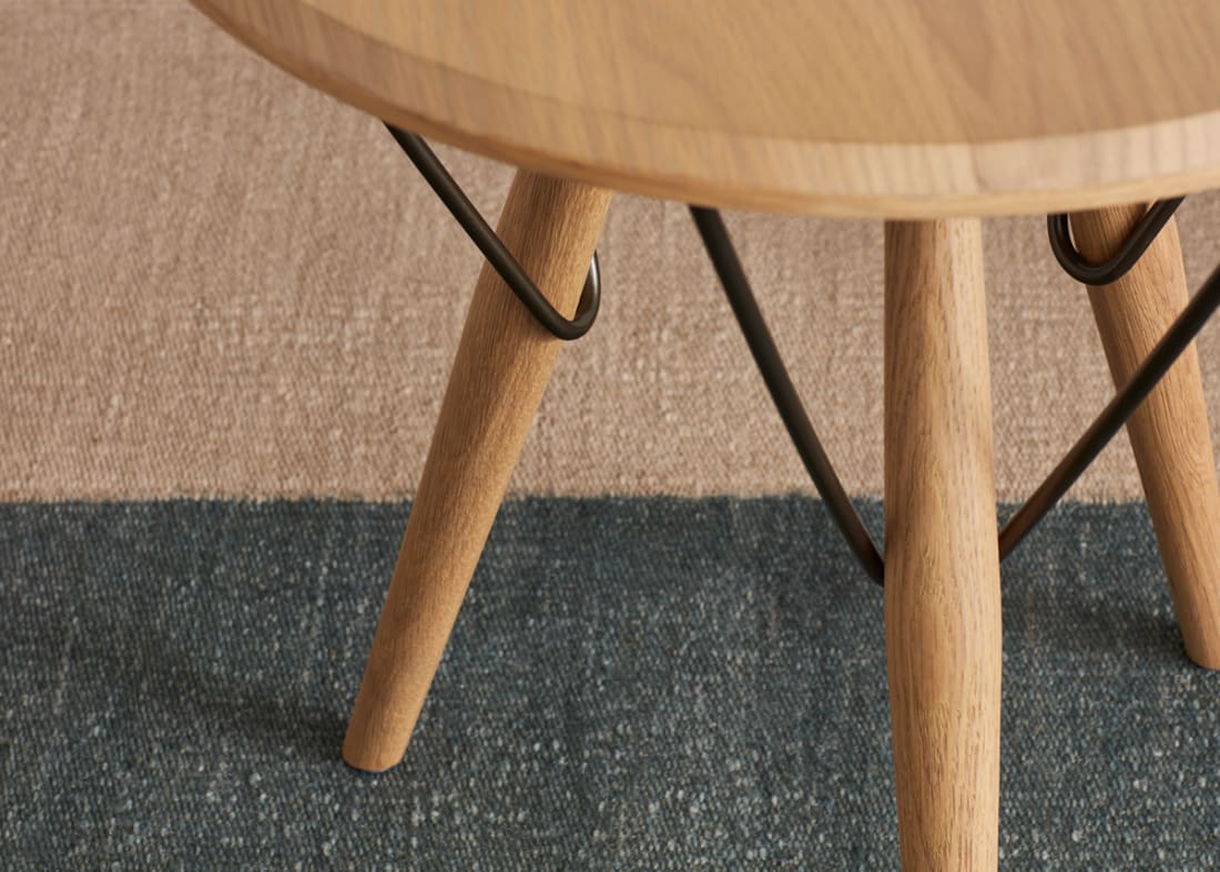 High Wire Side Table in Light Oak
