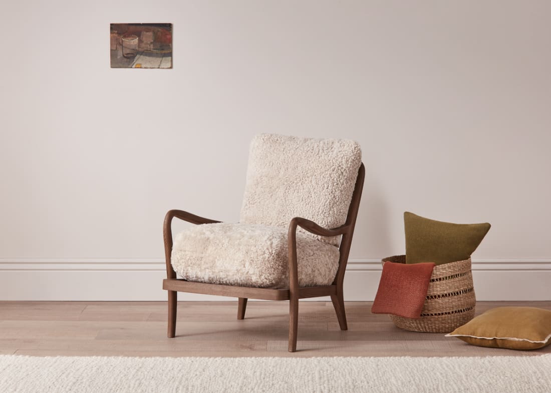 Shearer Easins Accent Chair in Dark Oak
