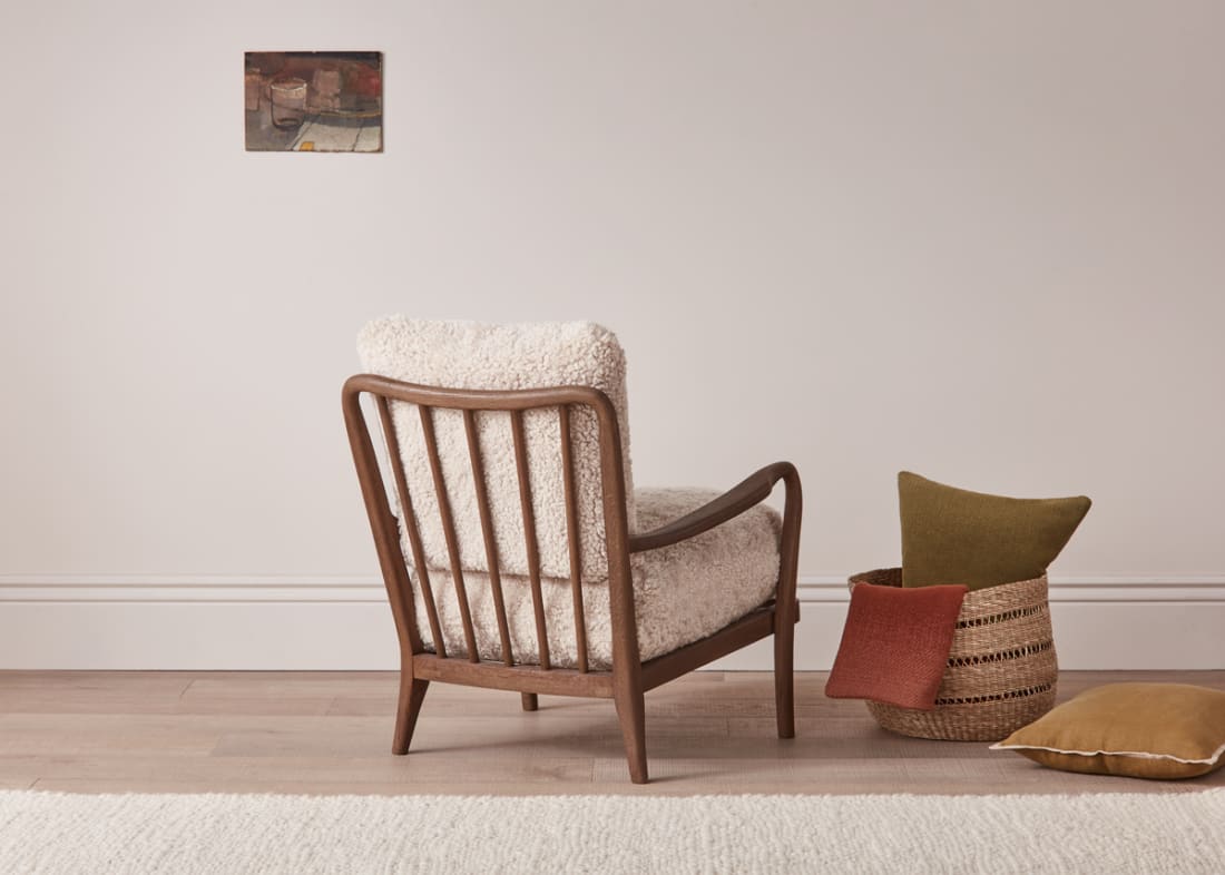 Shearer Easins Accent Chair in Dark Oak