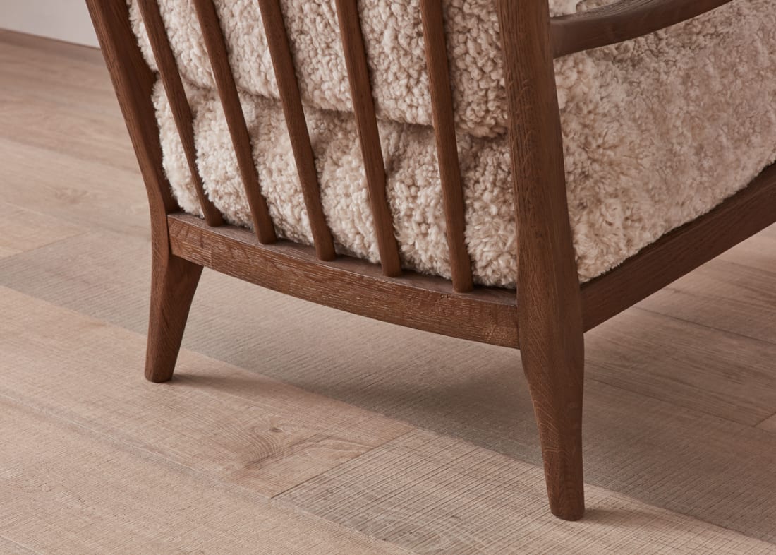 Shearer Easins Accent Chair in Dark Oak