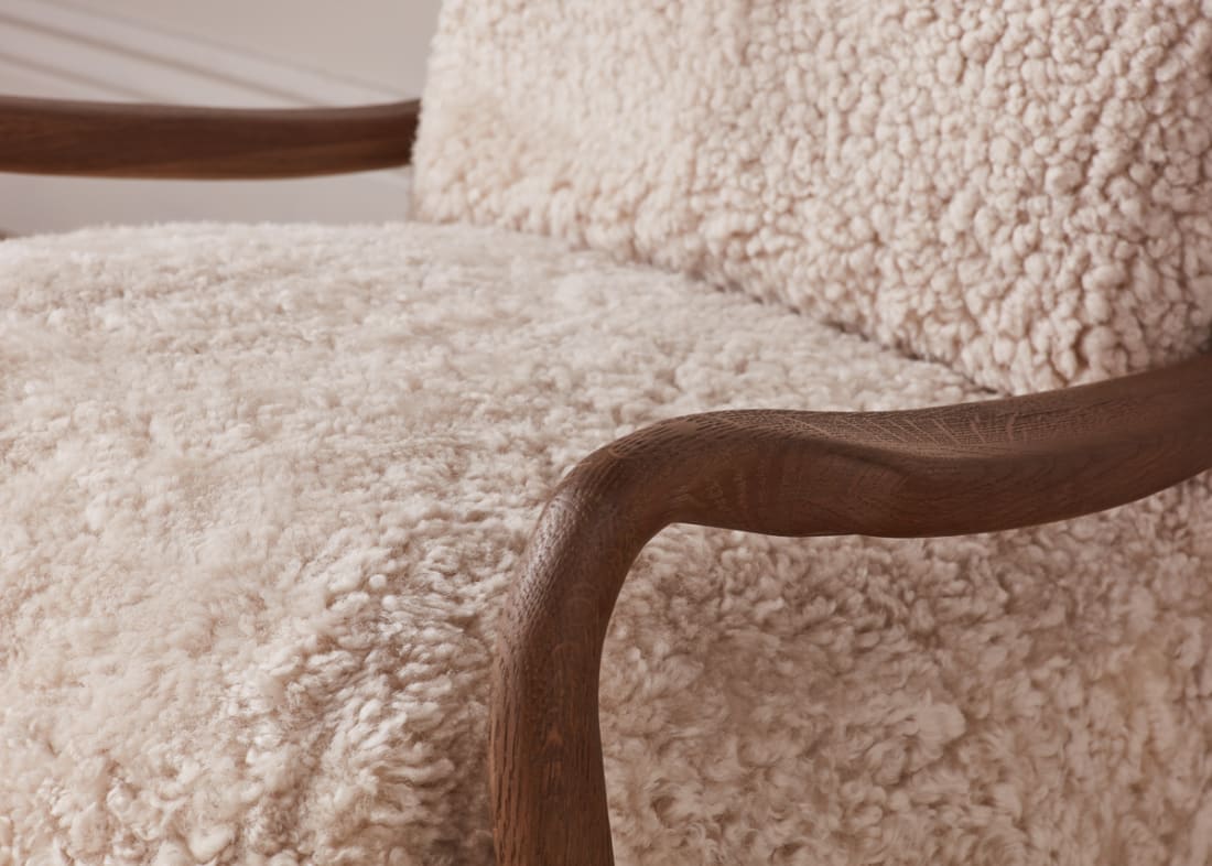 Shearer Easins Accent Chair in Dark Oak