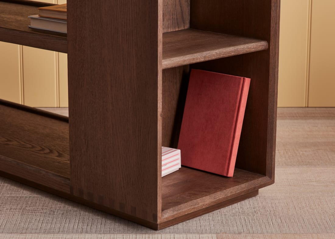 Shelfie Side Table in Dark Oak
