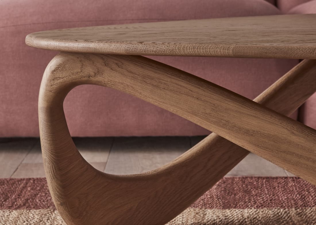Looper Coffee Table in Light Oak