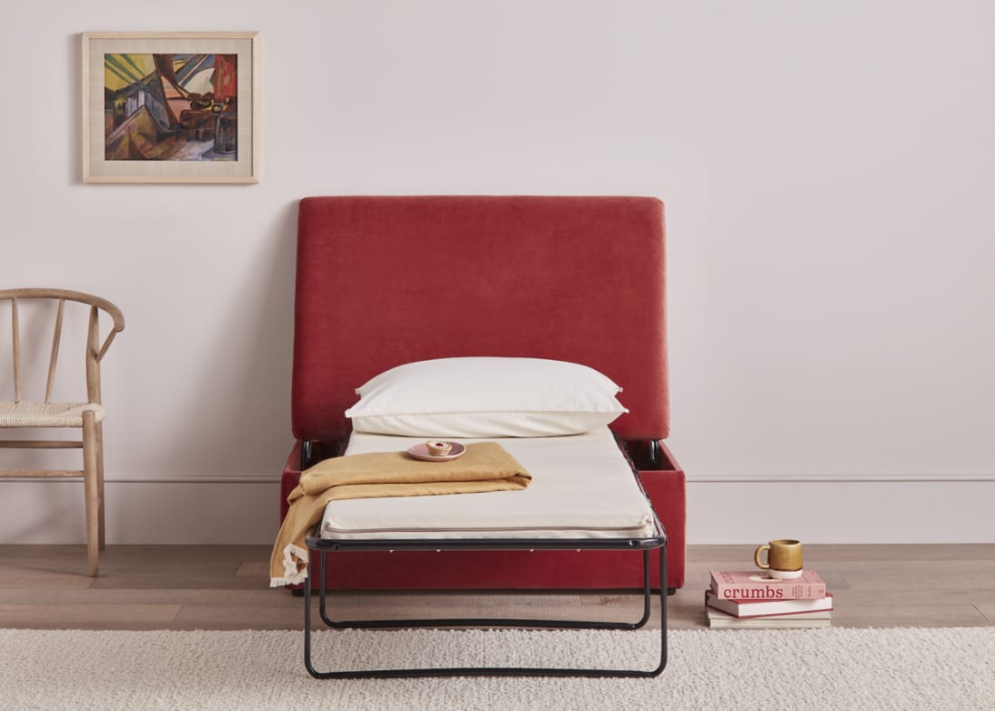 Folding Bed Double Bed In A Footstool Footstool Sofa Bed Apley Beds