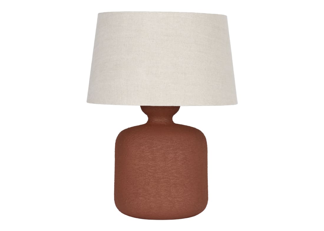 Dapple Ceramic Table Lamp - Large - Cinnamon Sticks Orange