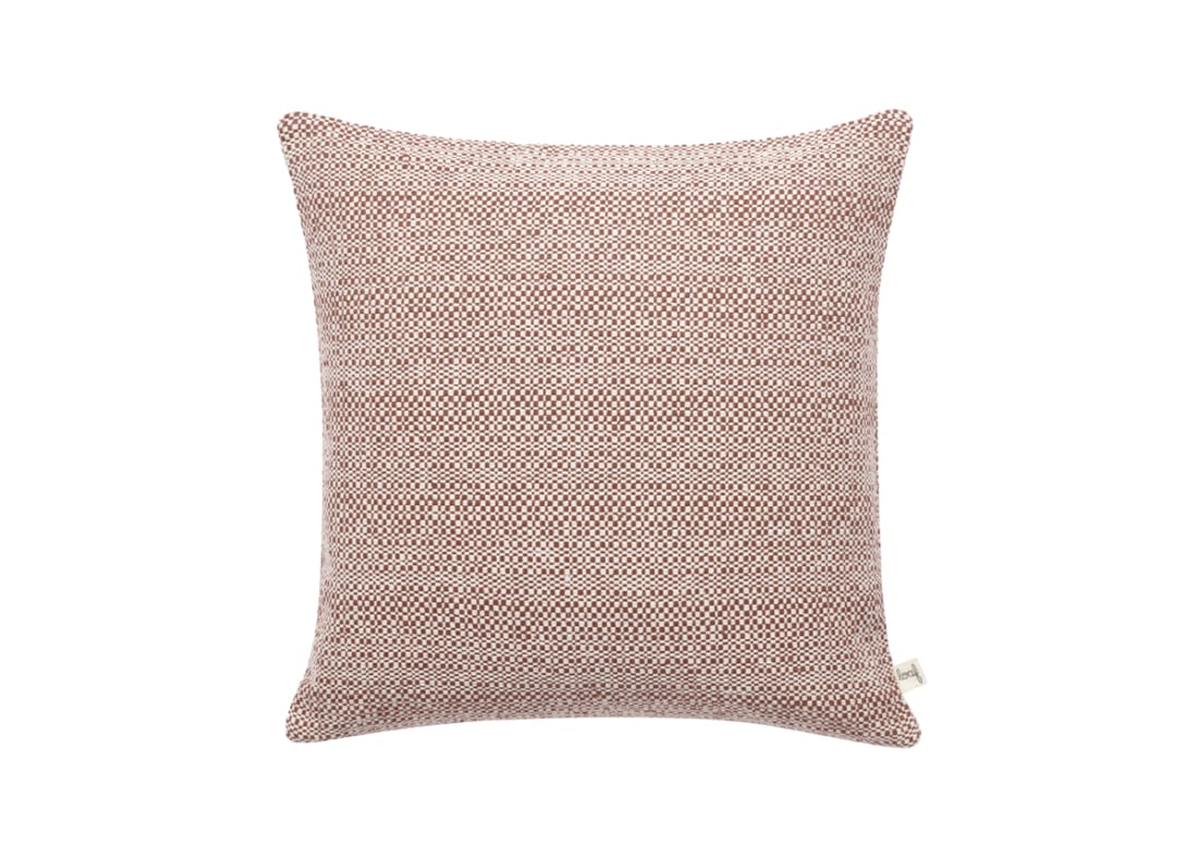 Freckle Cotton Cushion  - 43x43 - Rusty Red