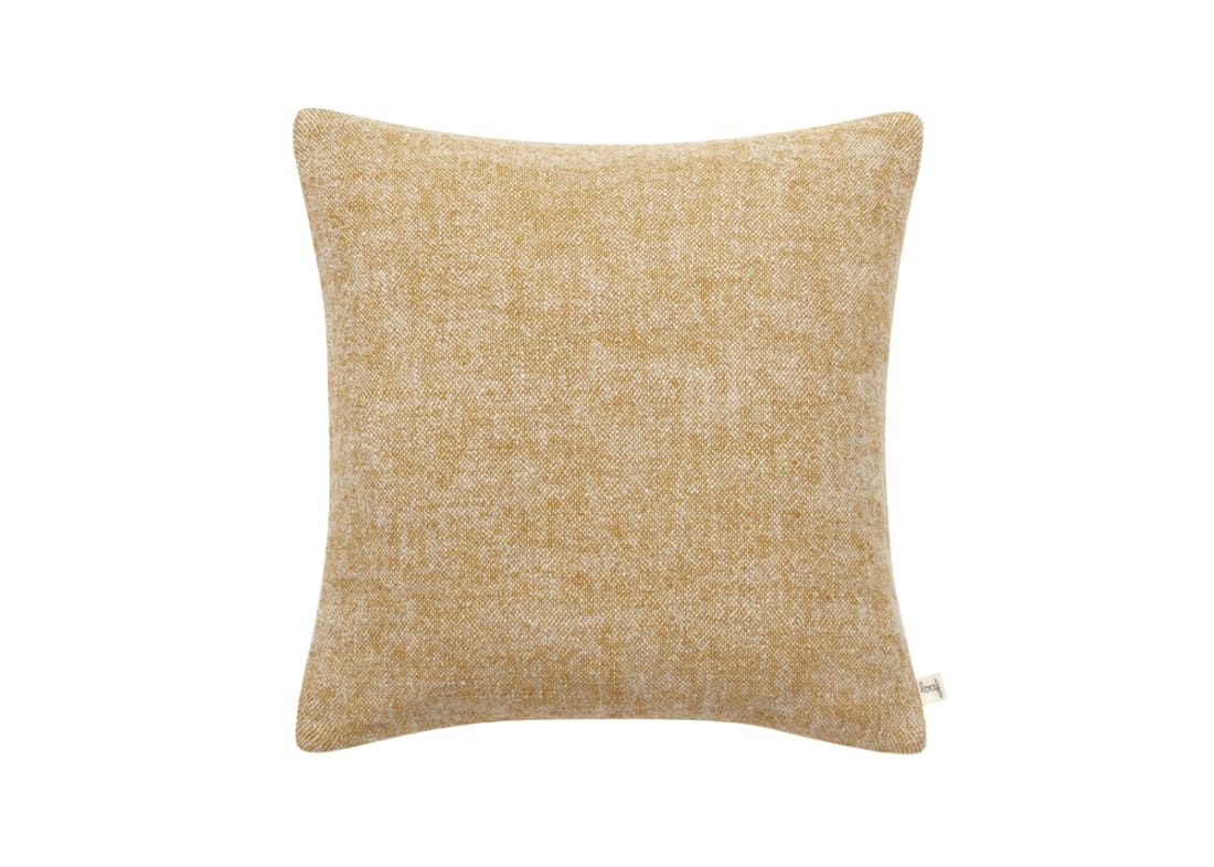 Marley Linen Cushion - 43 x 43 cm - Buffed Beeswax Yellow