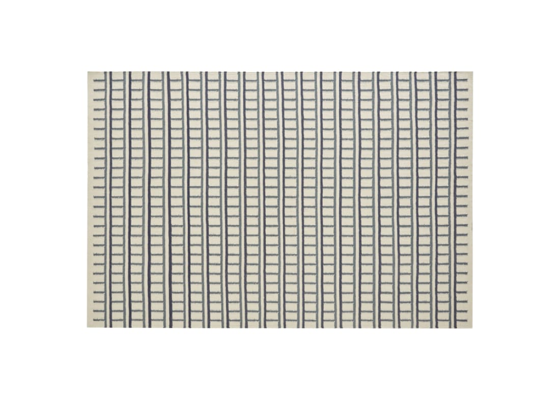 Reely Wool Rug - 140cm x 200cm - Deckchair and Ink Blot Blue