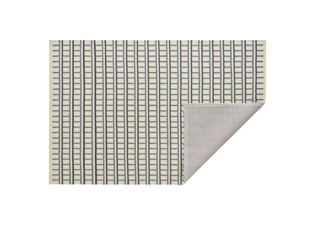 Reely Wool Rug - 140cm x 200cm - Deckchair and Ink Blot Blue