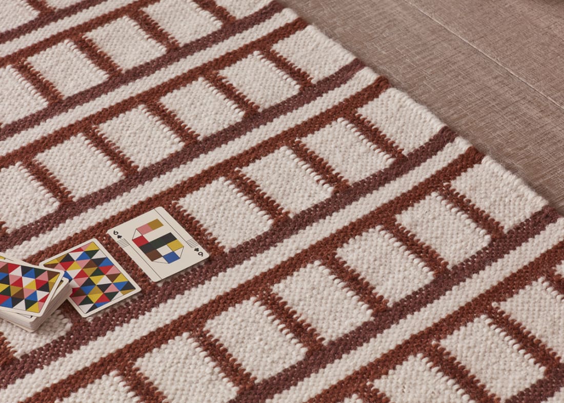 Reely Wool Rug 300 x 400 cm in Conker Clash and Chocolate Chops Brown