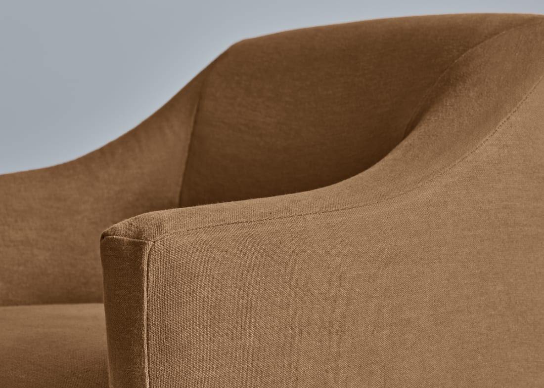 Dapper Kitchen Chair in Burnt Sugar Clever Linen