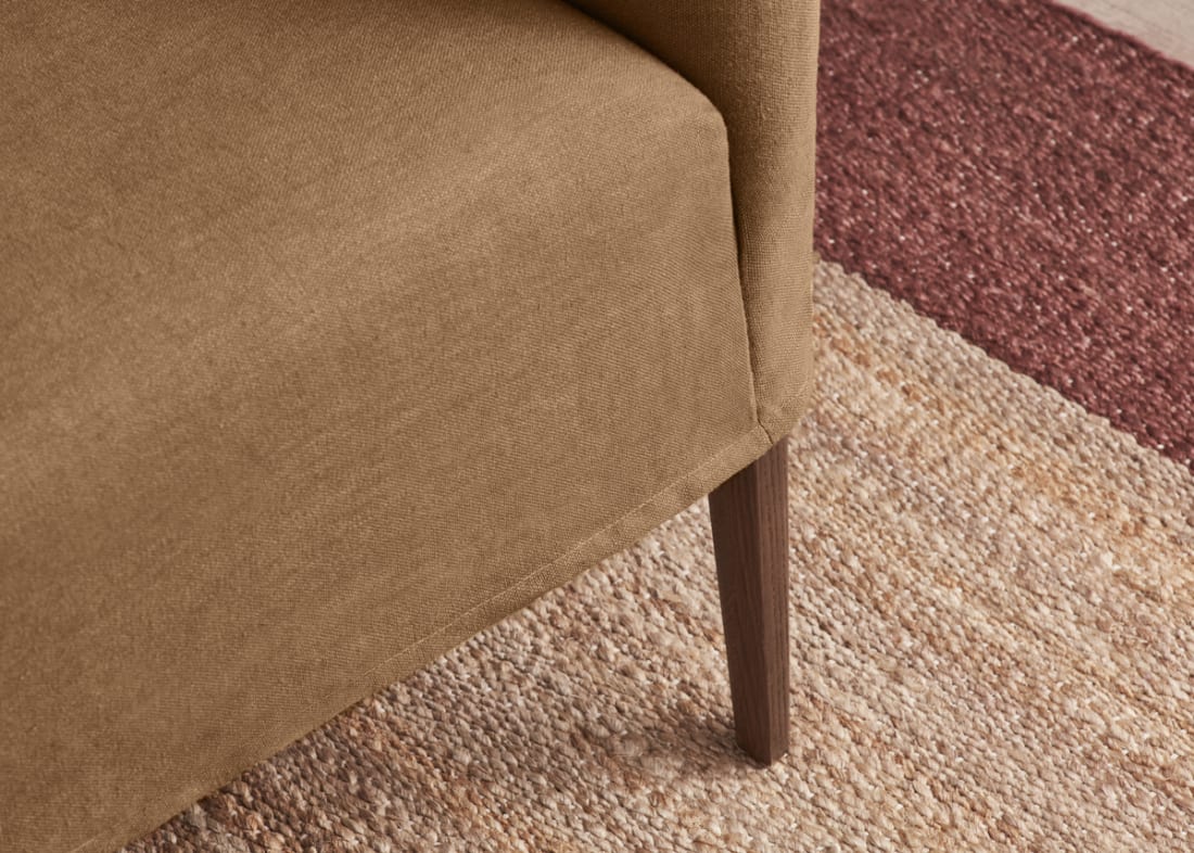 Dapper Kitchen Chair in Burnt Sugar Clever Linen