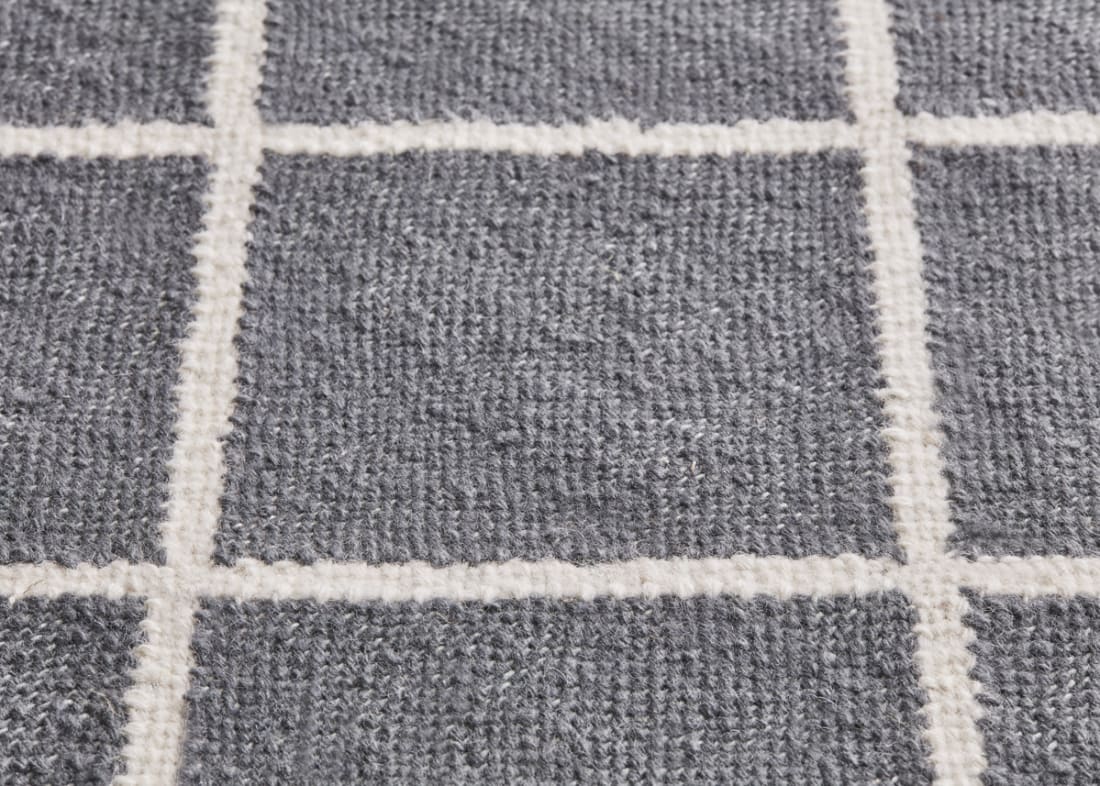 Crissy Crossy Wool Rug - 300cm x 400cm - Deckchair Blue