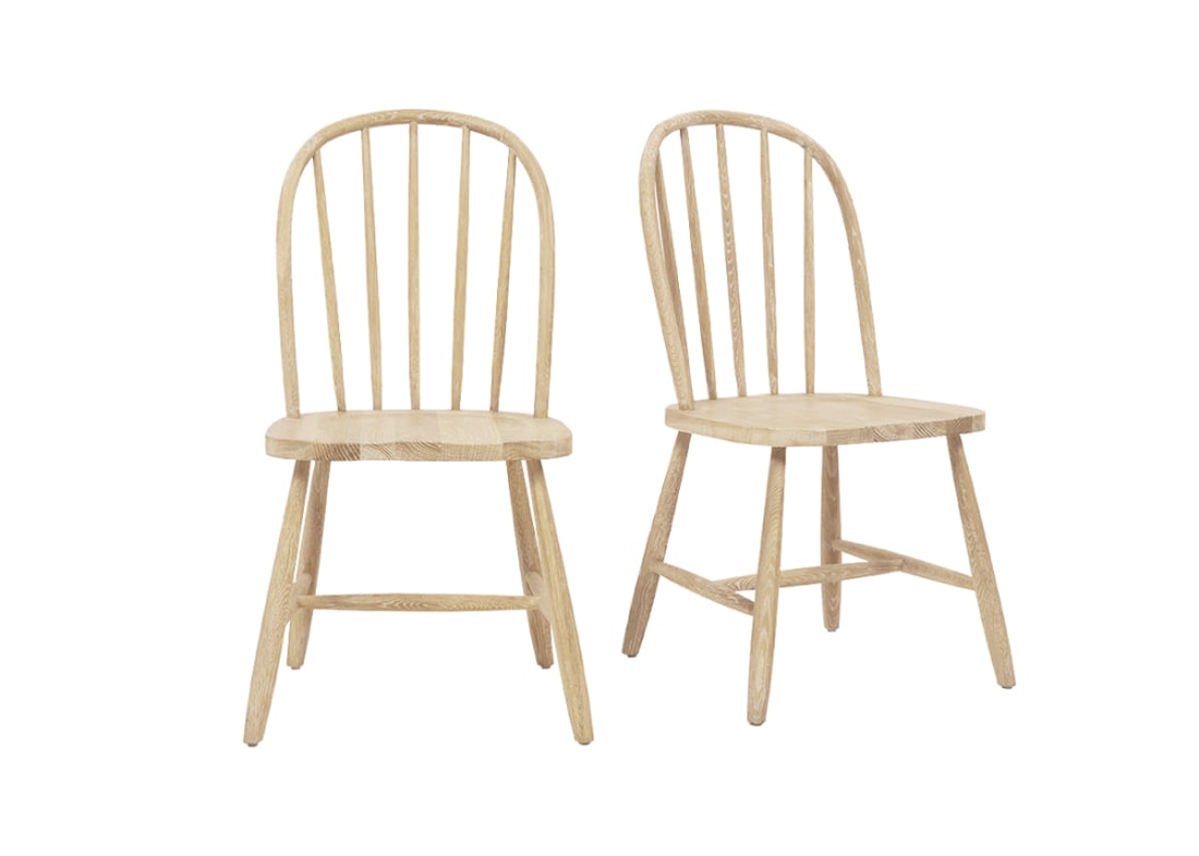 Chortler Pair of Chairs - Standard - Whitewashed Oak