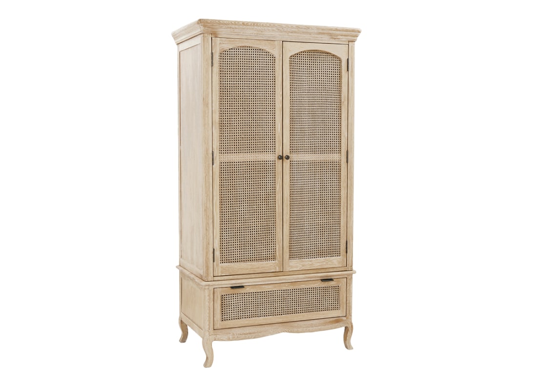 Margot Wardrobe - Standard - Whitewashed Oak