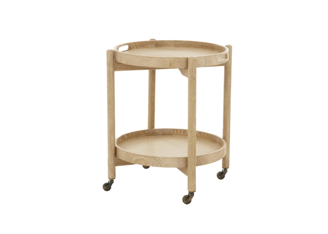 Meals on Wheels Side Table - Standard - Whitewashed Oak