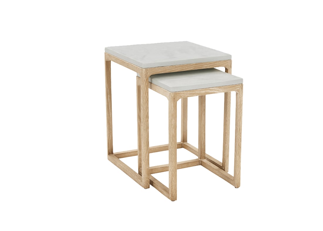 Little Slider Side Table - Standard - Whitewashed Oak