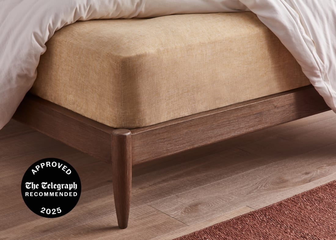 Lazy Linen Fitted Sheet - Superking - Butterscotch Marle