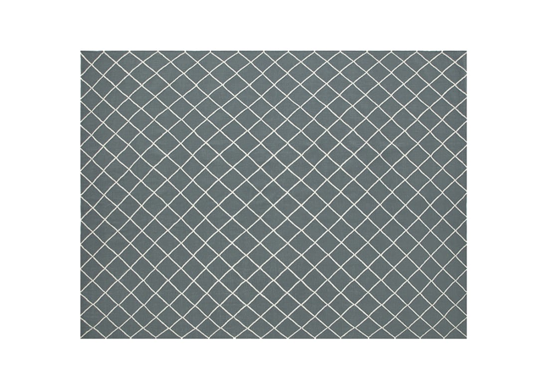 Crissy Crossy Wool Rug - 300cm x 400cm - Deckchair Blue