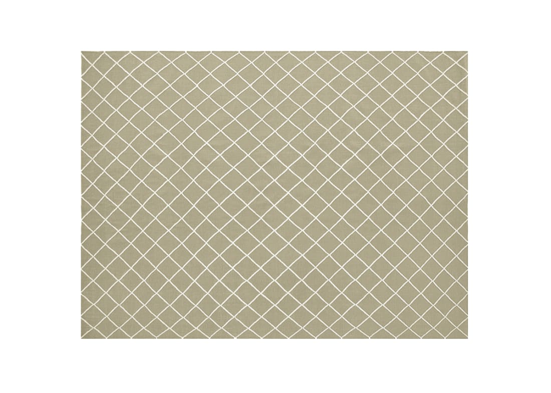 Crissy Crossy Wool Rug - 140cm x 200cm - Truffle Taupe