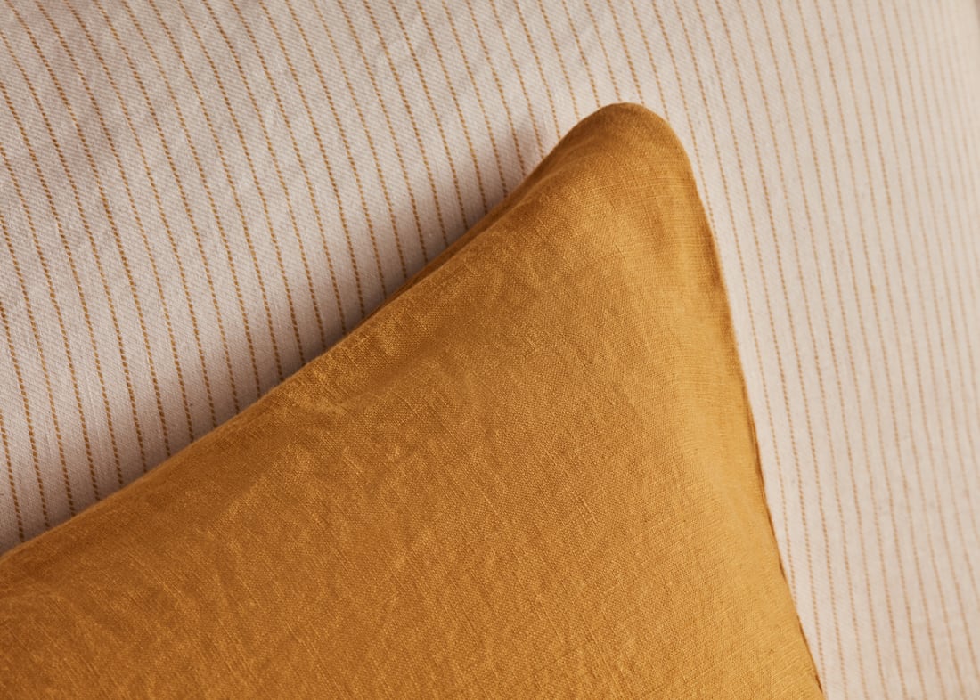 Lazy Linen Set of 2 Pillowcases - Standard - Butterscotch