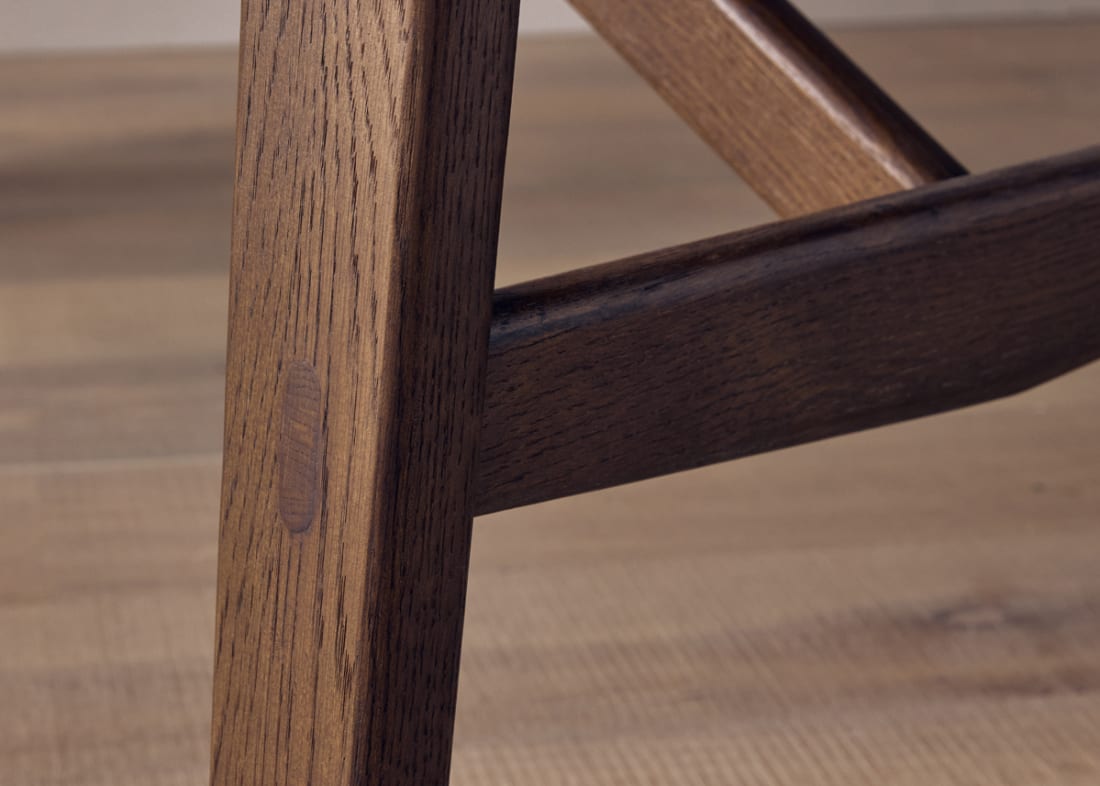 Barney Kitchen Table in Dark Oak