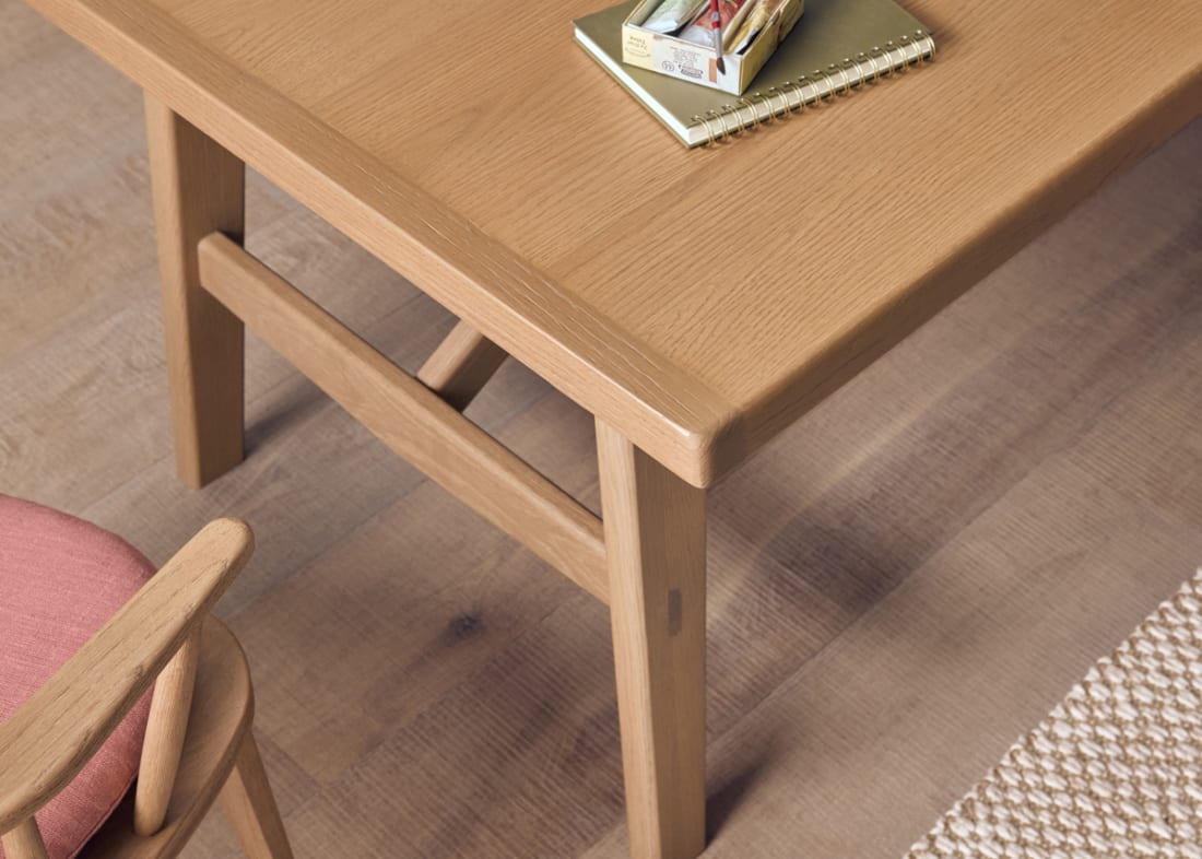 Barney Kitchen Table in Light Oak